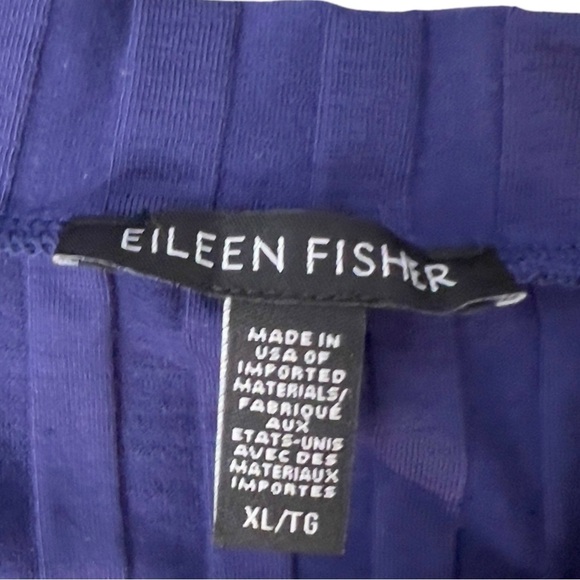 Eileen Fisher Wide Rib Stretch Mock Neck Easy Fit Knee Length Dress - Picture 5 of 8